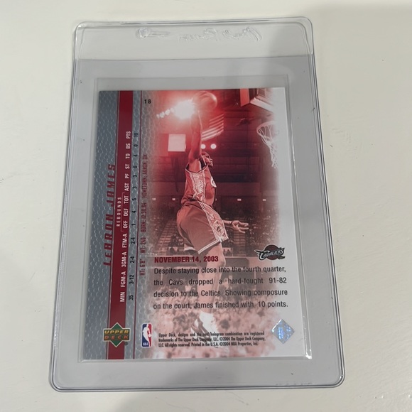 Lebron James - 2004 Upper Deck Phenomenal Beginning - Picture 2 of 6
